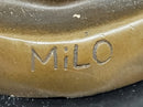 Signed Milo Modernist Cat Bronze Sculpture Cubist Design
