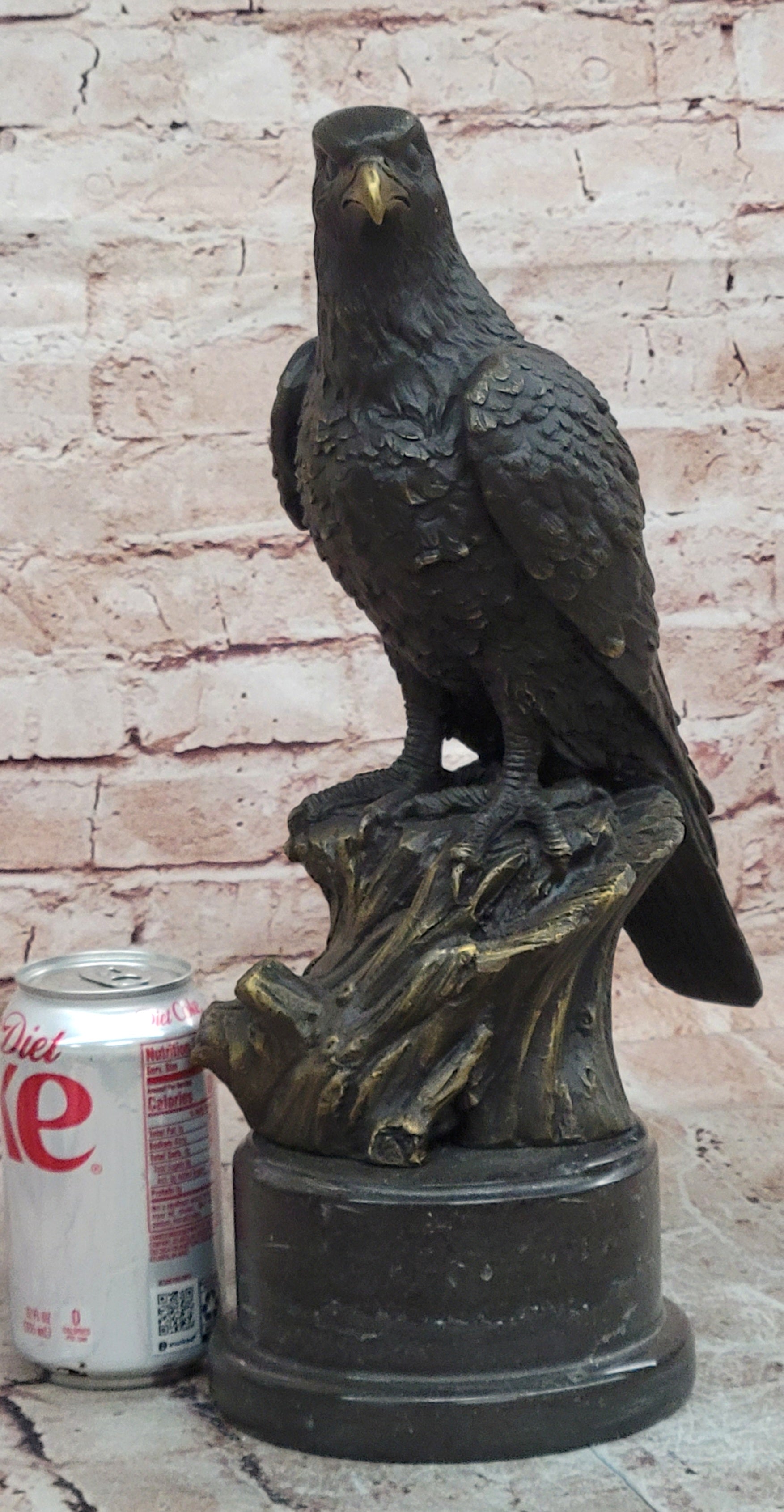 Large Eagle Bronze Statue Hawk Animal Sculpture Bird Falcon Figurine Statue
