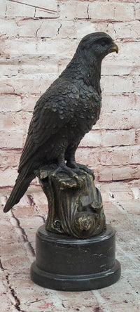 Large Eagle Bronze Statue Hawk Animal Sculpture Bird Falcon Figurine Statue
