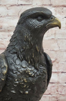 Large Eagle Bronze Statue Hawk Animal Sculpture Bird Falcon Figurine Statue