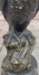 Large Eagle Bronze Statue Hawk Animal Sculpture Bird Falcon Figurine Statue