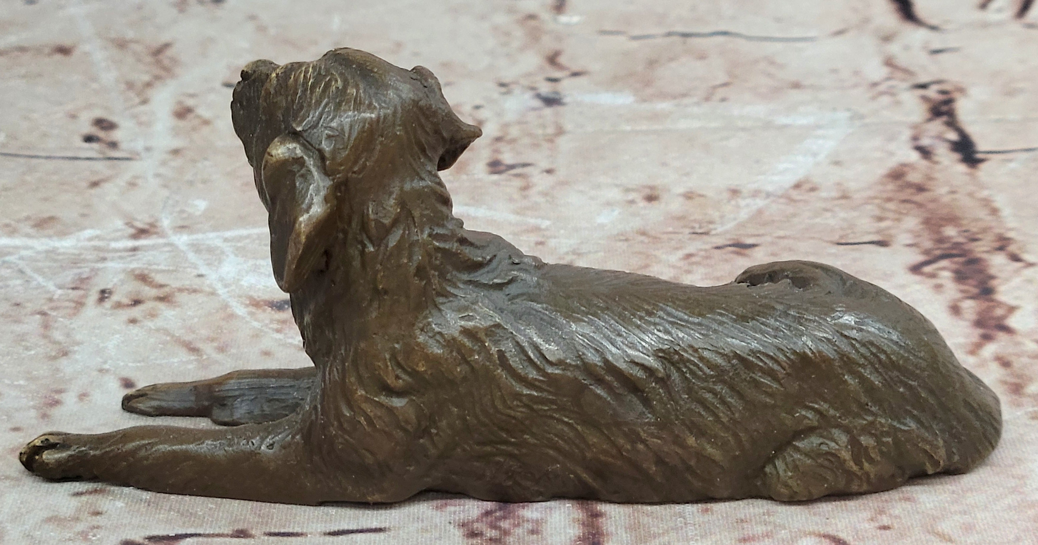 Hand Made Nick Golden Retriever Dog Lover Bronze Sculpture Statue