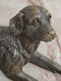 Hand Made Nick Golden Retriever Dog Lover Bronze Sculpture Statue
