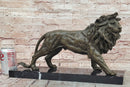 Lion Bronze Sculpture Statue Figure Handmade Art by Antoine Barye