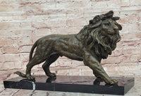 Lion Bronze Sculpture Statue Figure Handmade Art by Antoine Barye