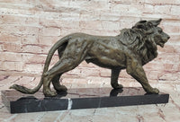 Lion Bronze Sculpture Statue Figure Handmade Art by Antoine Barye