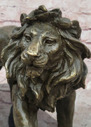 Lion Bronze Sculpture Statue Figure Handmade Art by Antoine Barye