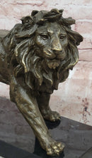 Lion Bronze Sculpture Statue Figure Handmade Art by Antoine Barye