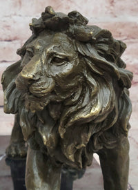 Lion Bronze Sculpture Statue Figure Handmade Art by Antoine Barye