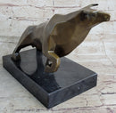Abstract Geometric Bull Sculpture by Mario Nick