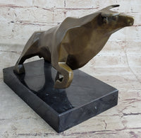 Abstract Geometric Bull Sculpture by Mario Nick