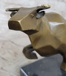 Abstract Geometric Bull Sculpture by Mario Nick