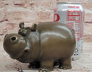 Hand Made Signed Original Milo Hippo Animal Bronze Sculpture Statue
