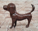 Labrador Chocolate Brown Solid Bronze Abstract Modern Sculpture by Milo