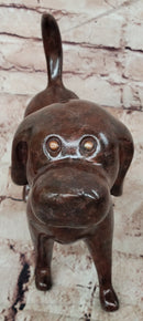 Labrador Chocolate Brown Solid Bronze Abstract Modern Sculpture by Milo