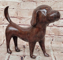 Labrador Chocolate Brown Solid Bronze Abstract Modern Sculpture by Milo