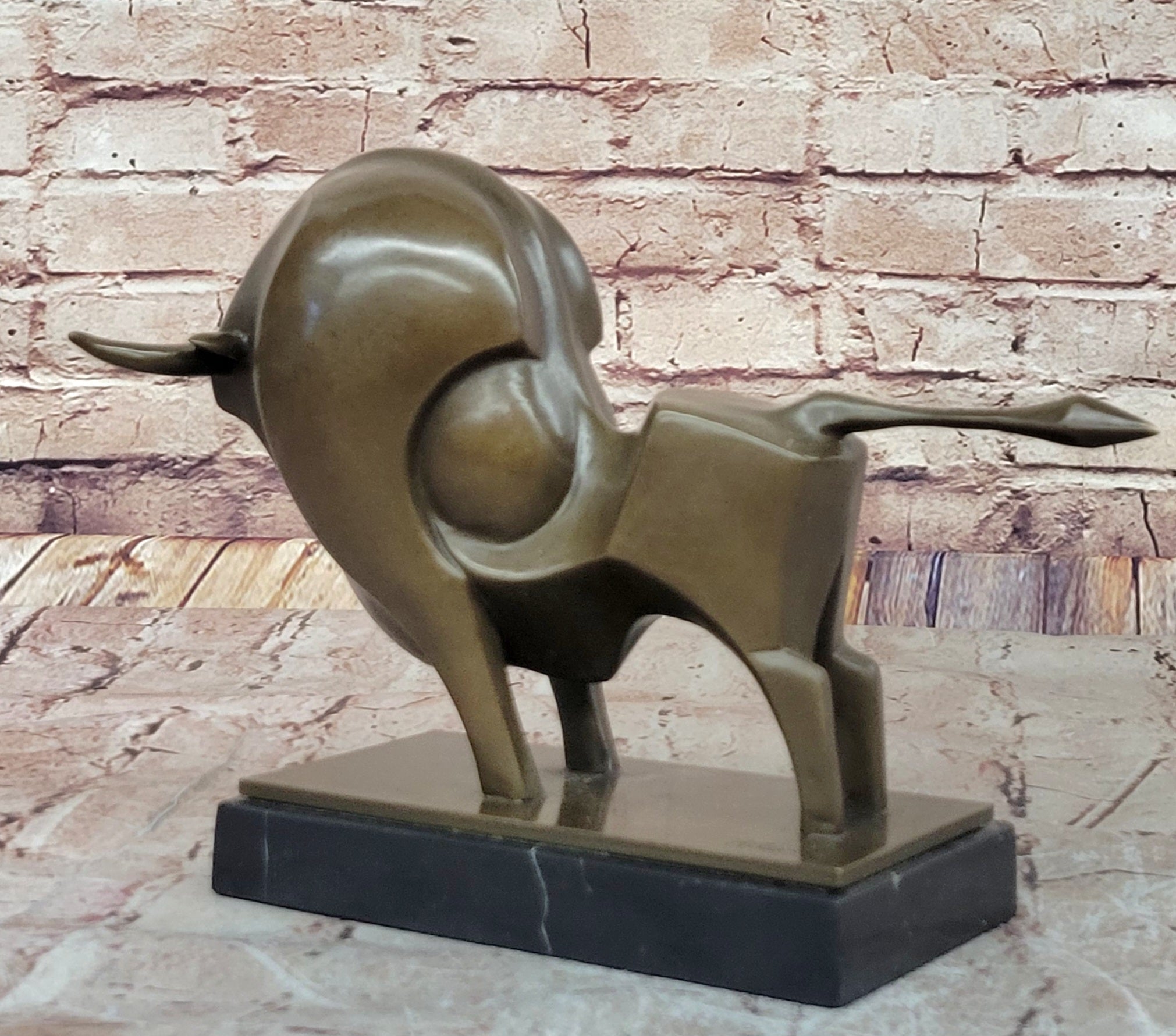 Milo Abstract Bronze Bull – Powerful Modern Statement