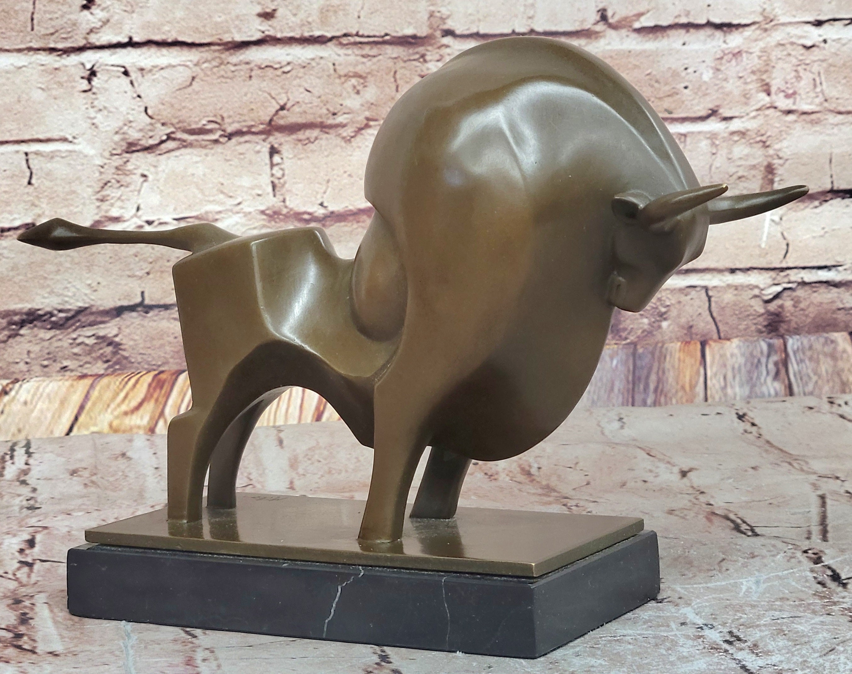 Milo Abstract Bronze Bull – Powerful Modern Statement