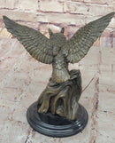 Soaring Bronze Owl by Mario Nick – Wildlife Sculpture