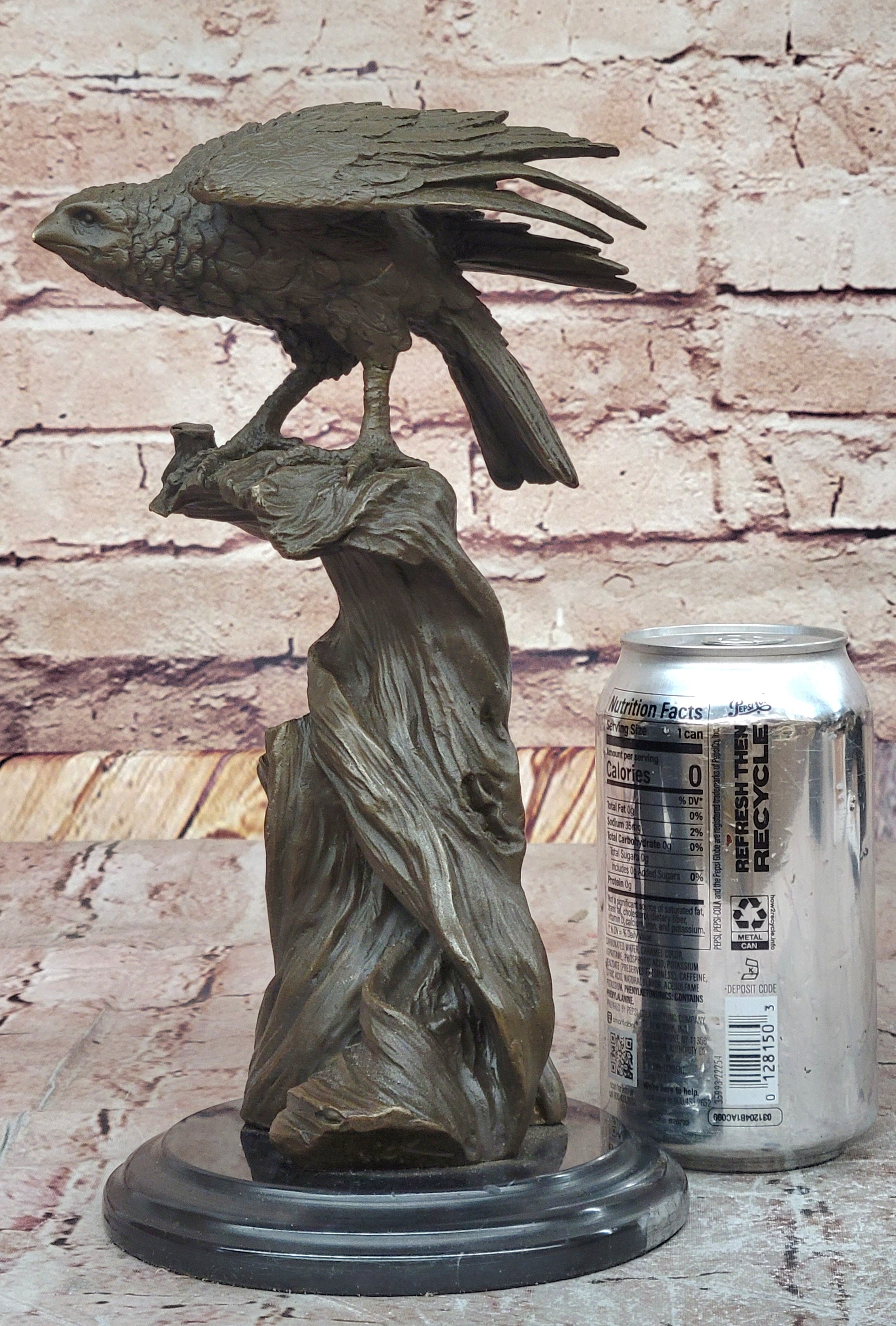 Bronze Hawk Sculpture by Mario Nick – Avian Artwork