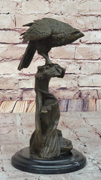 Bronze Hawk Sculpture by Mario Nick – Avian Artwork