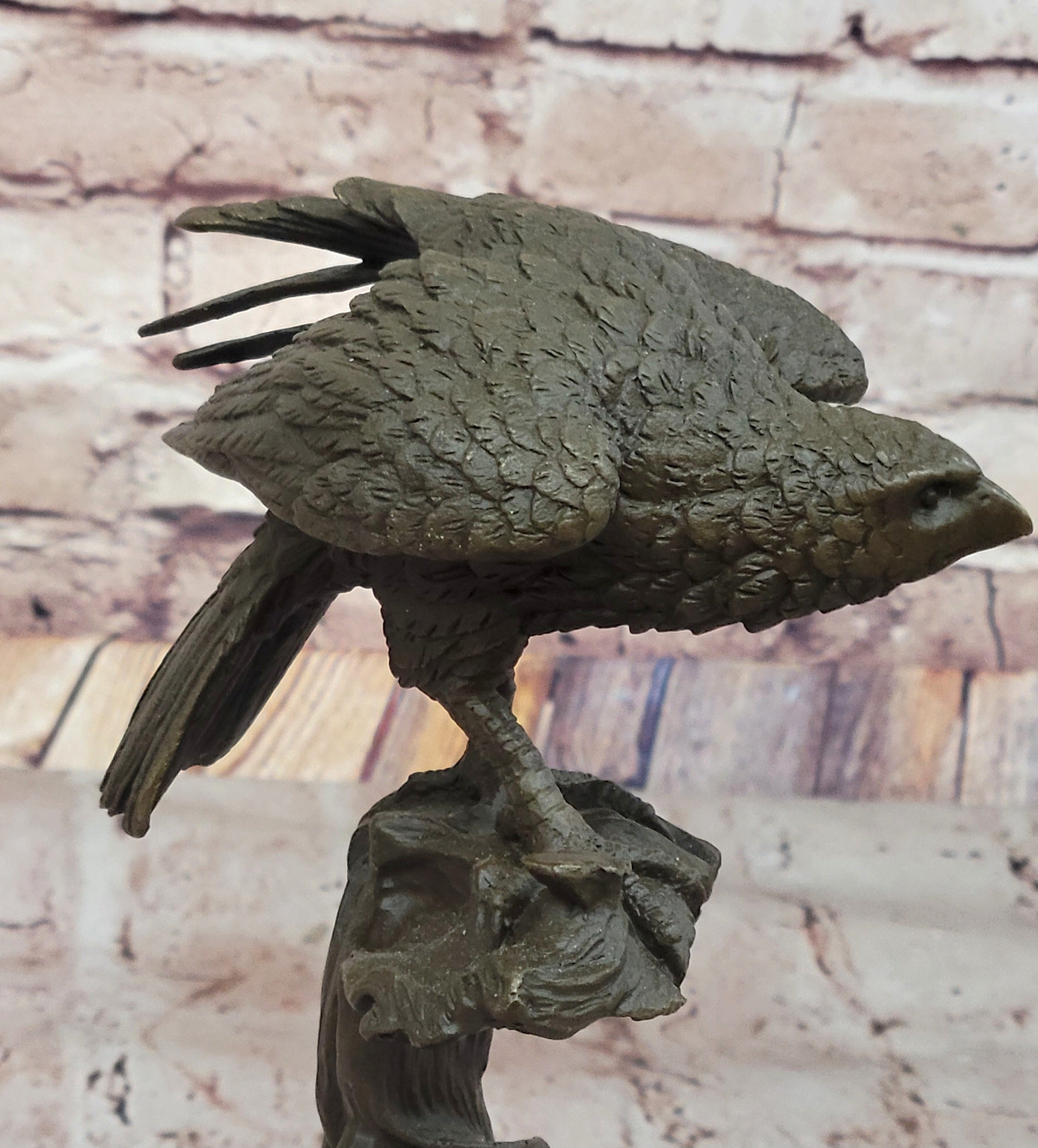 Bronze Hawk Sculpture by Mario Nick – Avian Artwork