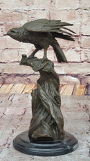 Bronze Hawk Sculpture by Mario Nick – Avian Artwork