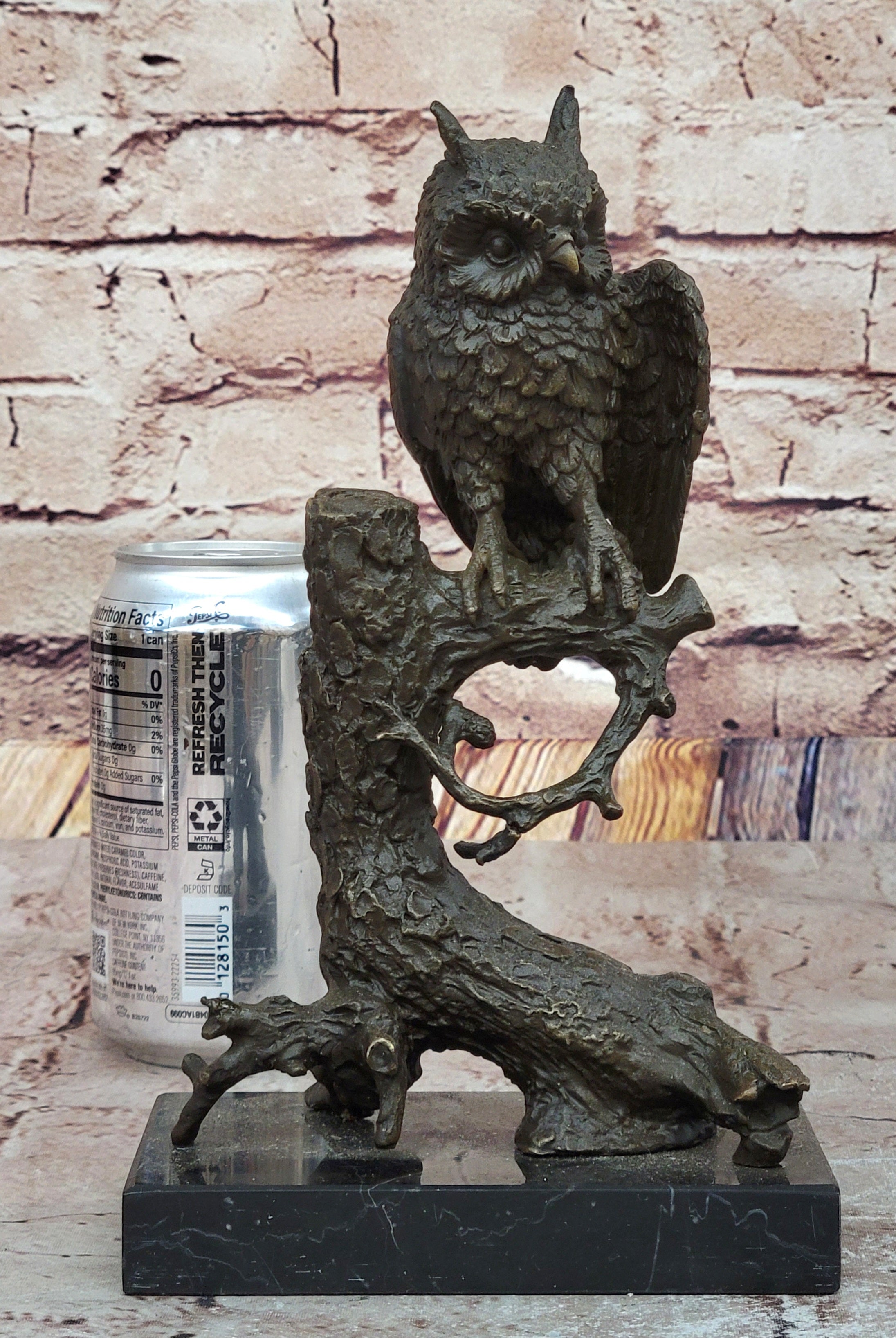 Watchful Bronze Owl by Mario Nick – Wildlife Art