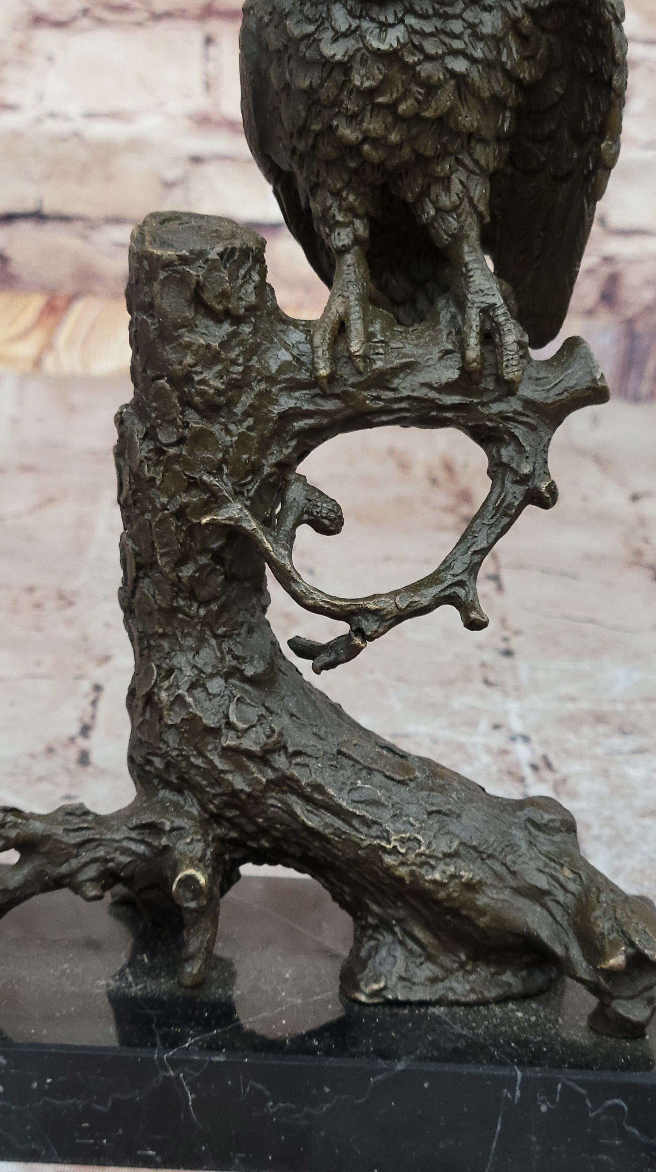 Watchful Bronze Owl by Mario Nick – Wildlife Art
