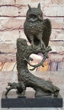 Watchful Bronze Owl by Mario Nick – Wildlife Art