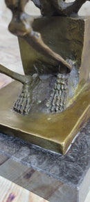 Skeleton Thinker Bronze Sculpture Auguste Rodin 10" x 8"