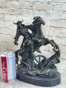 Japanese Samurai Warrior on Horseback Bronze Sculpture Kamiko
