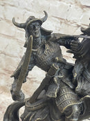 Japanese Samurai Warrior on Horseback Bronze Sculpture Kamiko