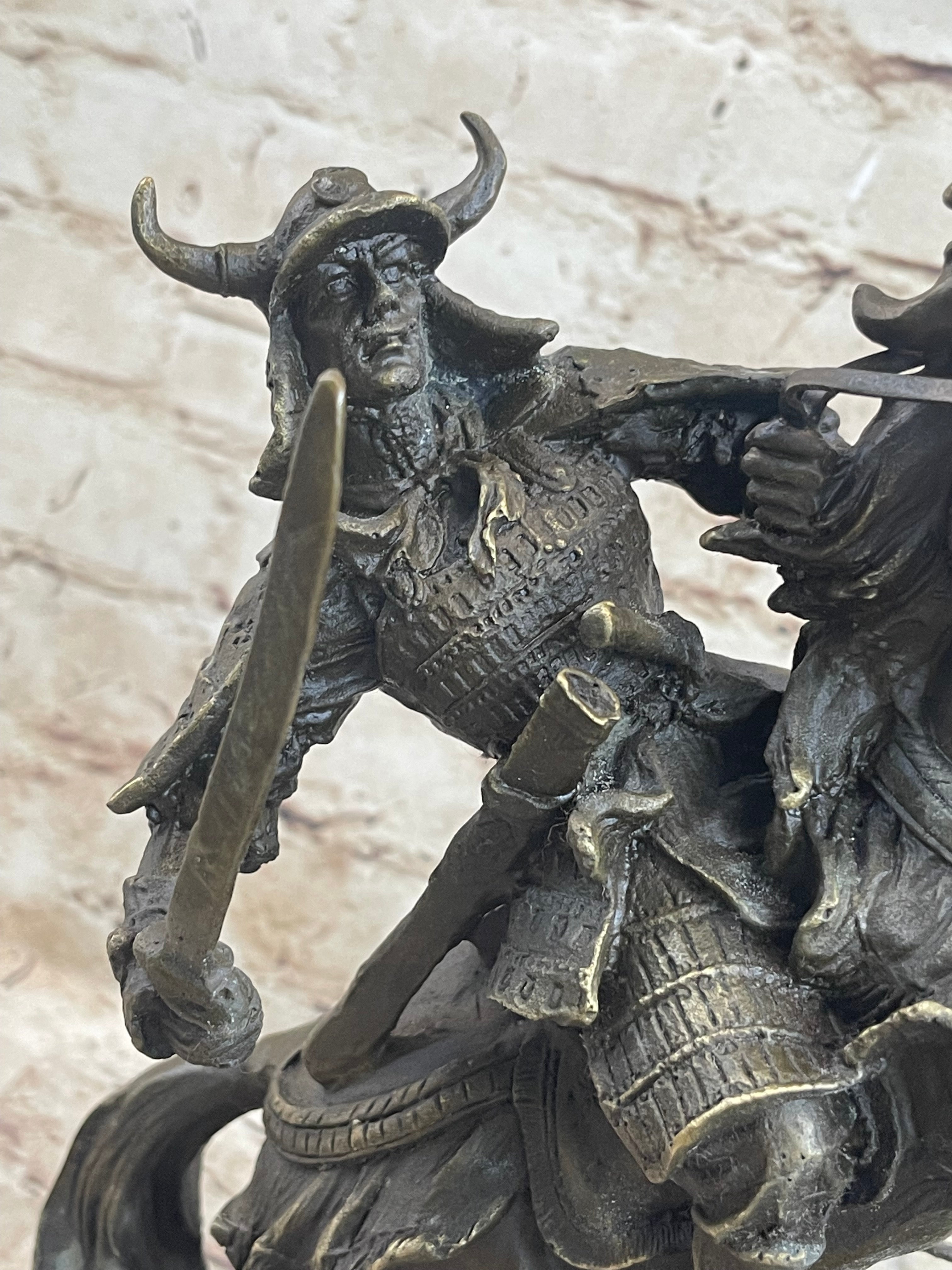 Japanese Samurai Warrior on Horseback Bronze Sculpture Kamiko