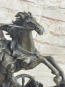 Japanese Samurai Warrior on Horseback Bronze Sculpture Kamiko