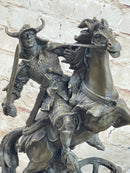 Japanese Samurai Warrior on Horseback Bronze Sculpture Kamiko