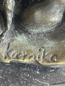 Japanese Samurai Warrior on Horseback Bronze Sculpture Kamiko
