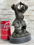 Japanese Samurai Warrior Katana Bronze Sculpture Kamiko 10" x 6"