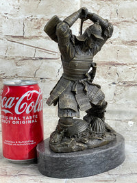 Japanese Samurai Warrior Katana Bronze Sculpture Kamiko 10" x 6"