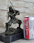 Japanese Samurai Warrior w/ Katana Bronze 9" x 7" Kamiko