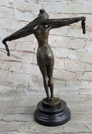 Belly Dancer Chiparus Bronze Sculpture Marble Base