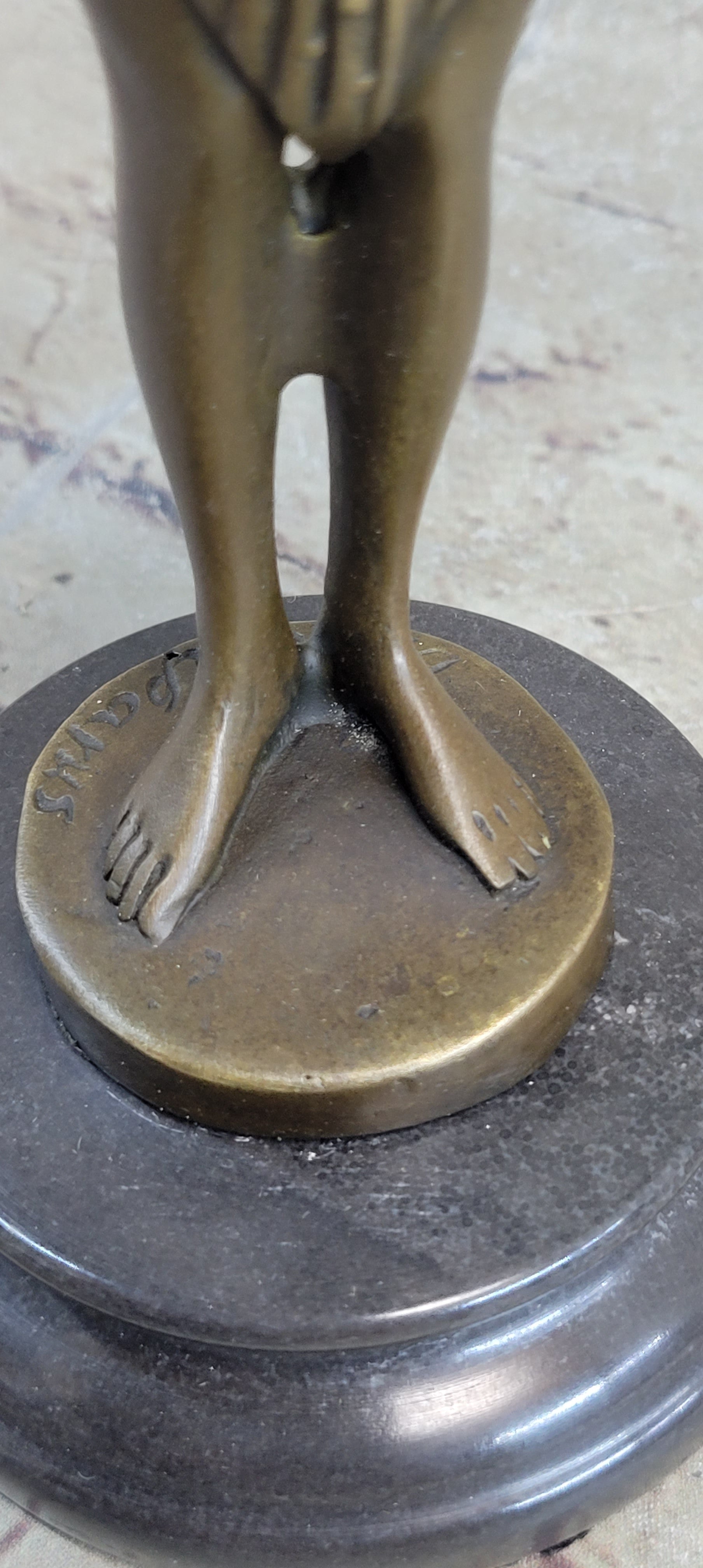 Belly Dancer Chiparus Bronze Sculpture Marble Base