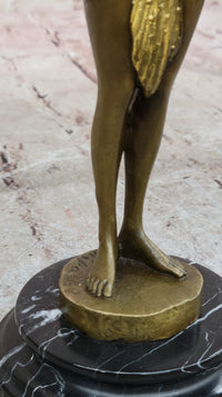 Gilt Bronze Sexy Dancer By D.H Chiparus Gold Patina Bronze Sculpture