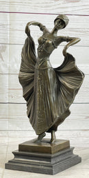 Art Deco Chiparus French Dancer Bronze 15" x 9"
