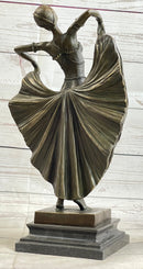 Art Deco Chiparus French Dancer Bronze 15" x 9"