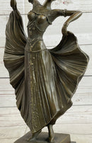 Art Deco Chiparus French Dancer Bronze 15" x 9"