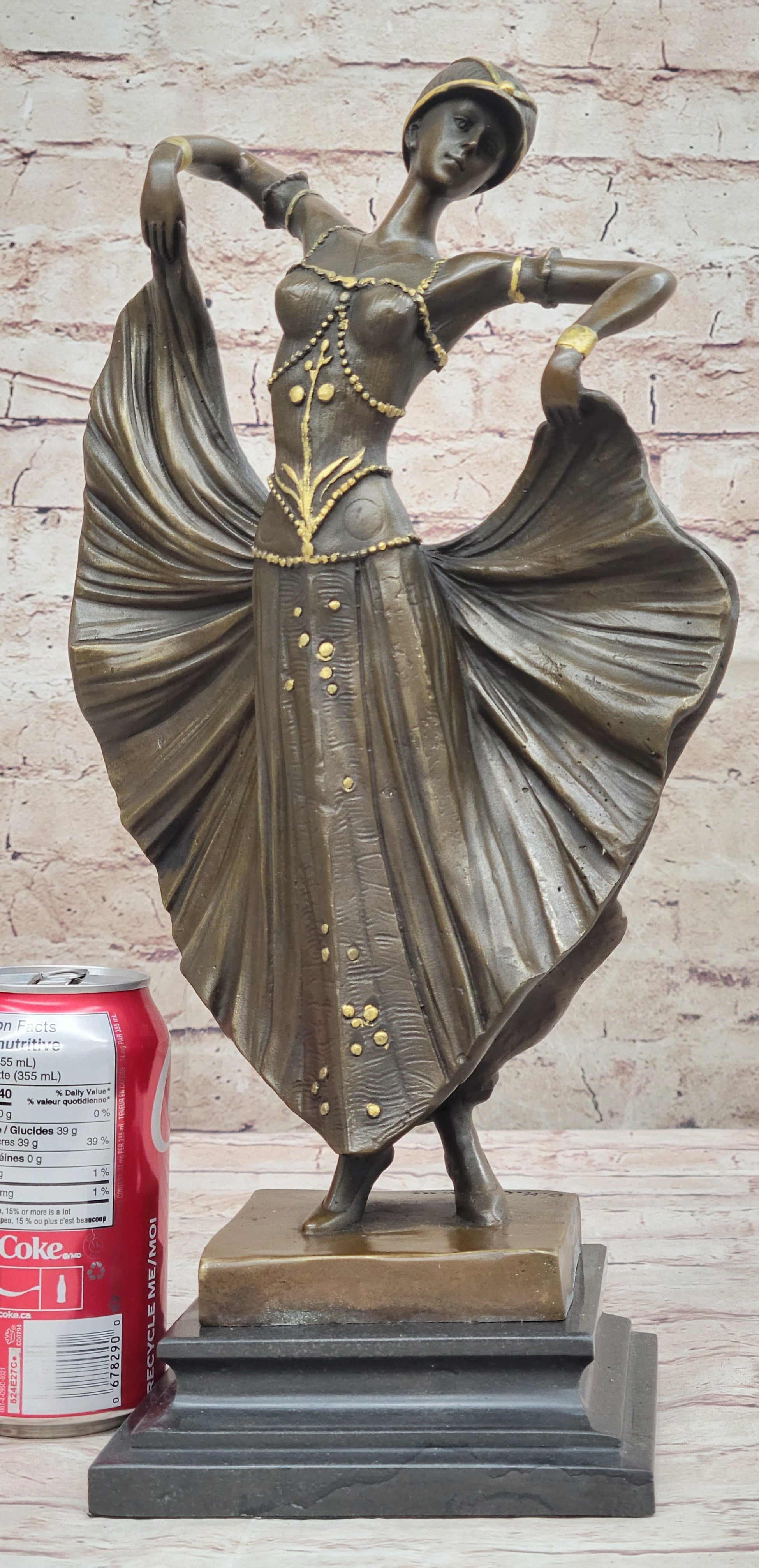 Demetre Chiparus Art Deco Bronze Female Dancer Sculpture