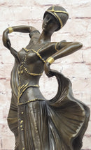 Demetre Chiparus Art Deco Bronze Female Dancer Sculpture