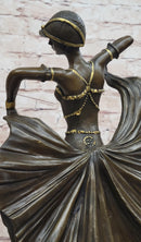 Demetre Chiparus Art Deco Bronze Female Dancer Sculpture