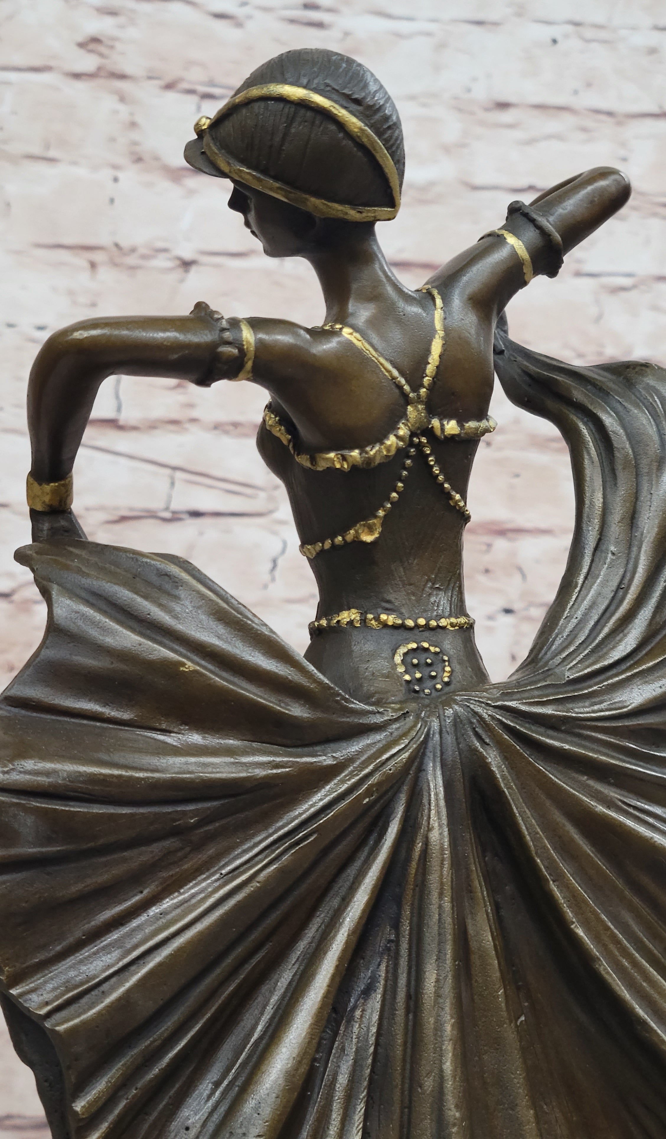 Demetre Chiparus Art Deco Bronze Female Dancer Sculpture